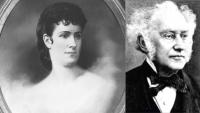Louisa Gross Horwitz on the left, and her father, Dr. Samuel David Gross on the right.
